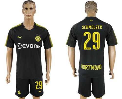 Dortmund #29 Schmelzer Away Soccer Club Jersey